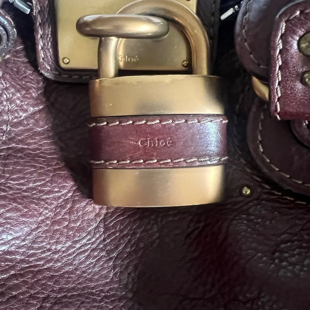 Chloé Paddington 2005 Dark Brown Leather Satchel with Gold Lock - Picture 2 of 15